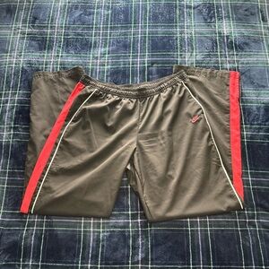 Y2K women’s Nike track-pants black and pink size large